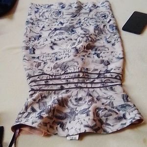 Herve Leger gray black bandage beaded mini